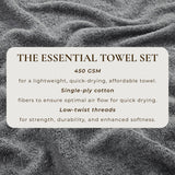 Cotton Terry Bath Towel Set - Cooper Collection