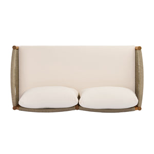 4-Piece Outdoor Sofa Set with Acacia Wood Frame in Teak Look