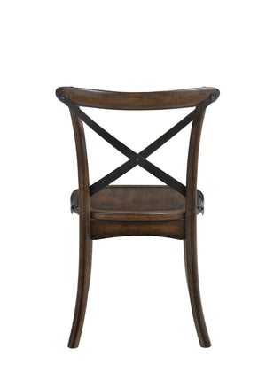 Kaelyn - Metal Side Chair (Set of 2) - Dark Oak - Best Buy Furniture