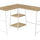 Computer Desk, Home Office, Corner, Storage Shelves, L Shape, Work, Laptop, Contemporary, Modern - White Base - Best Buy Furniture