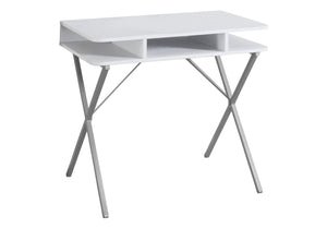 Computer Desk For Home Office, Laptop, Storage Shelves, Modern Convenient Design - White - Best Buy Furniture