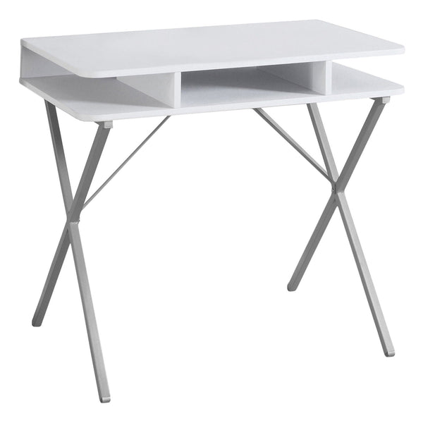 Computer Desk For Home Office, Laptop, Storage Shelves, Modern Convenient Design - White - Best Buy Furniture
