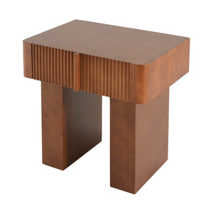 Wood End Table with Drawer