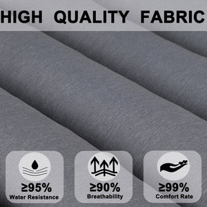 Outdoor Lounge Chair Cushion Replacement Set - Grey 2PC