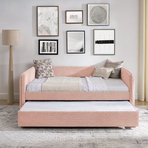 Upholstered Daybed With Pop Up Trundle
