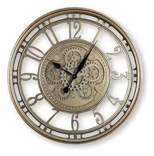Gilover - Wall Clock - Champagne Finish - Best Buy Furniture