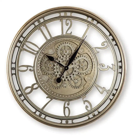 Gilover - Wall Clock - Champagne Finish - Best Buy Furniture
