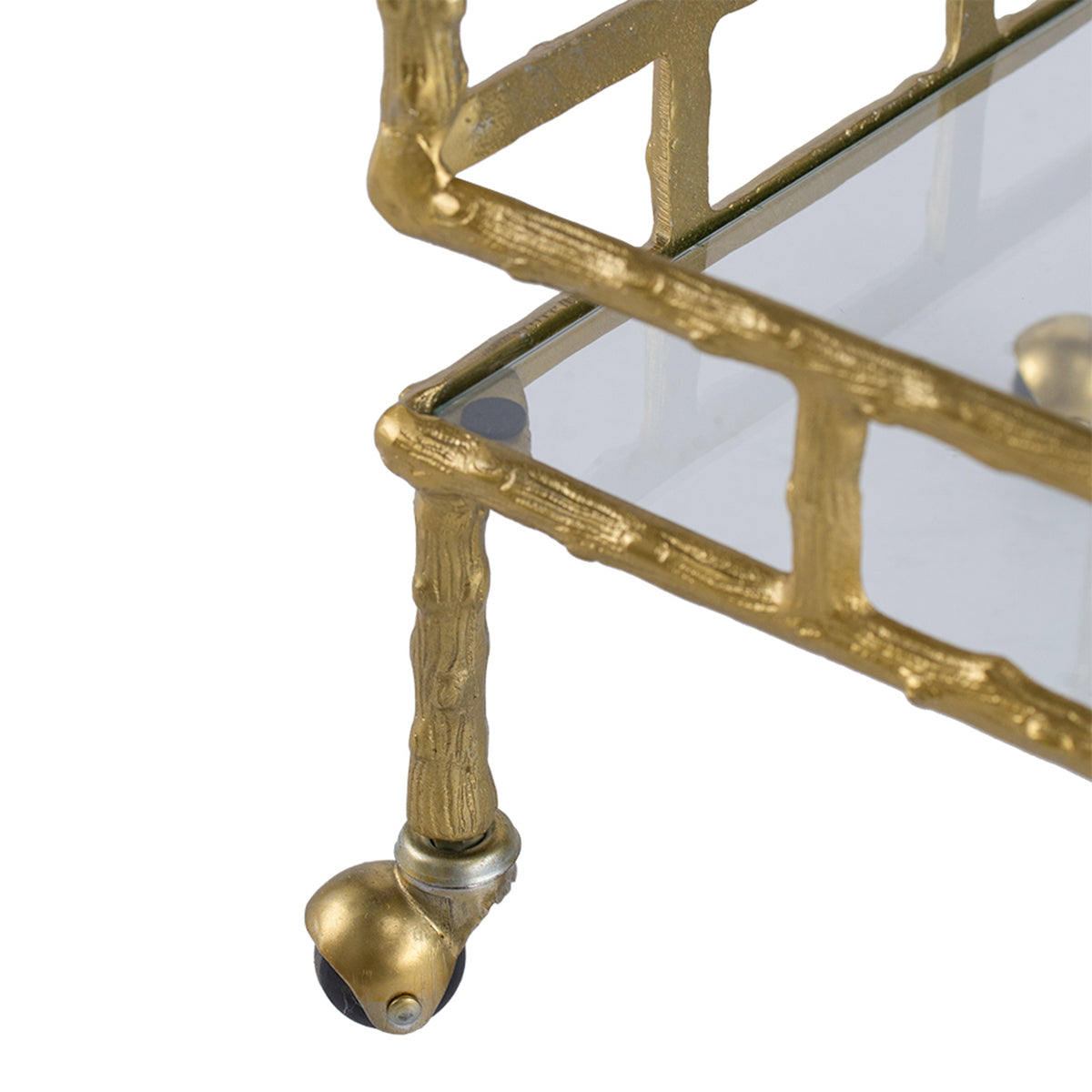 Antique Twig Bar Cart - 23.5x13.5x30"