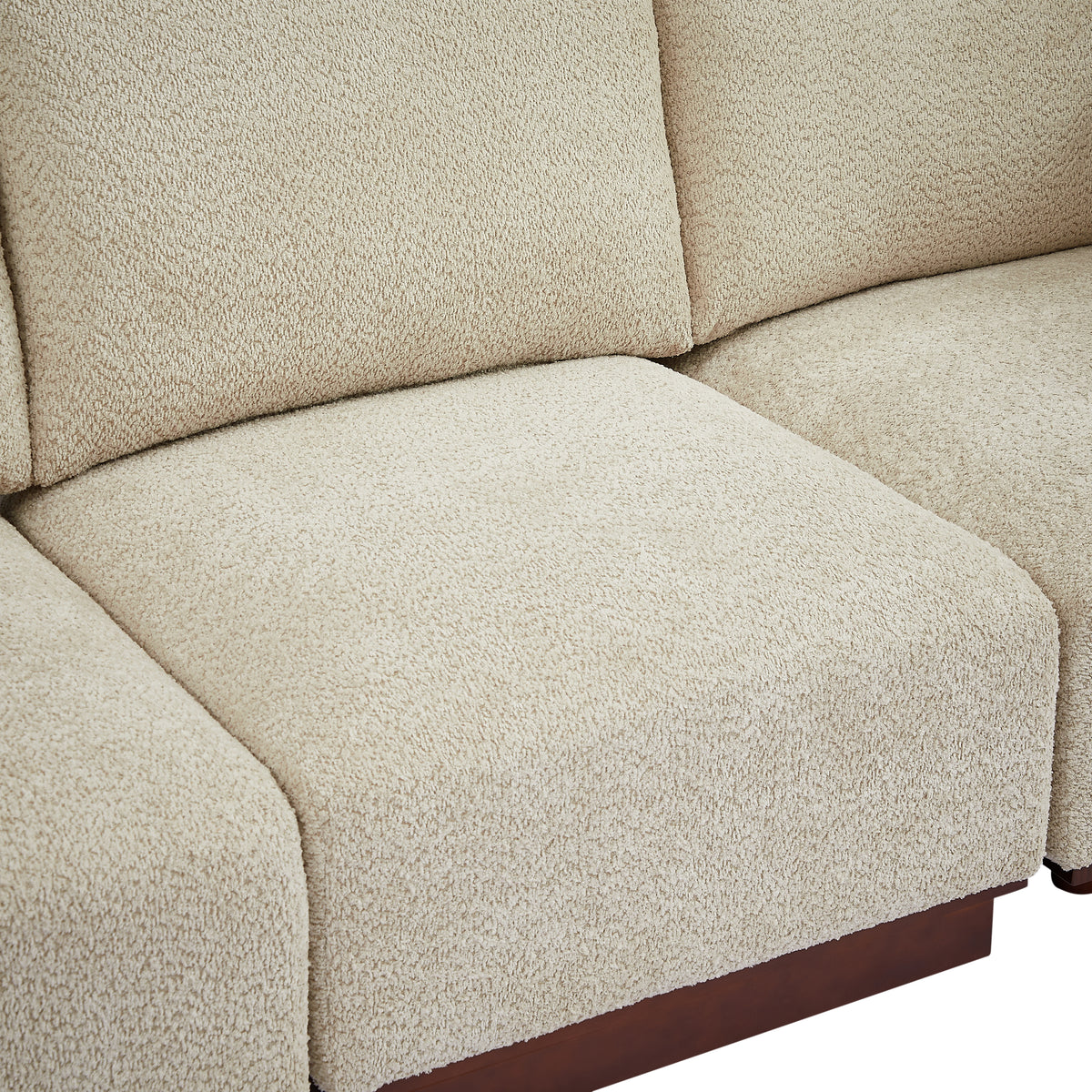 Velora 94.5 in. 4-Piece L Shaped Boucle Modular Sofa