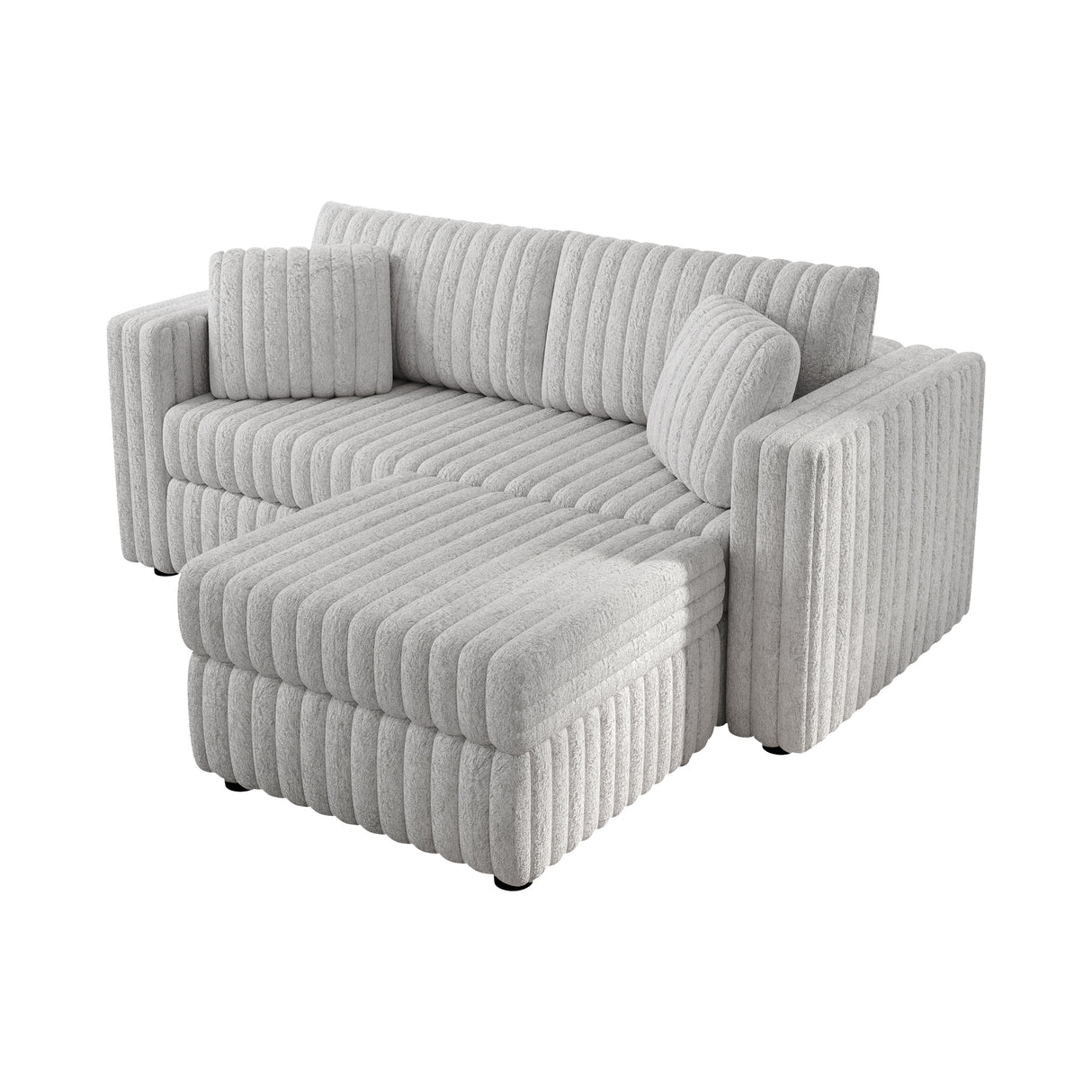 75.6" Soft Modular 2-Person Sofa with Hydraulic Lift