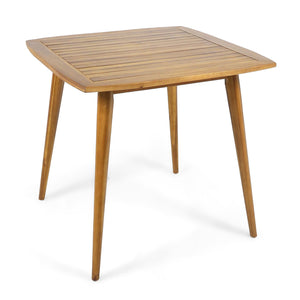 Modern Indoor Square Acacia Wood Dining Table With Toothpick Leg Design - Best Buy Furniture
