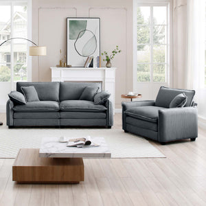 Modern Living Room Sofa Two Pieces Set