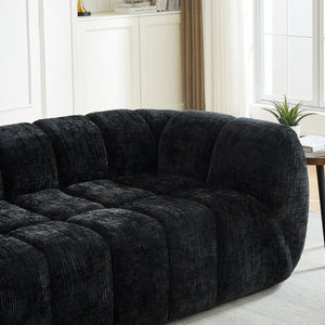 Modern Sofa With Piano Key Backrest