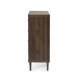 Farhart - Mid Century Modern 4 Drawer Dresser - Walnut
