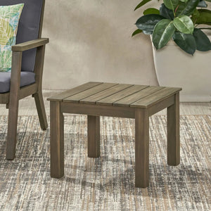 Halcyon - Outdoor Side Table With Slat Design - Best Buy Furniture