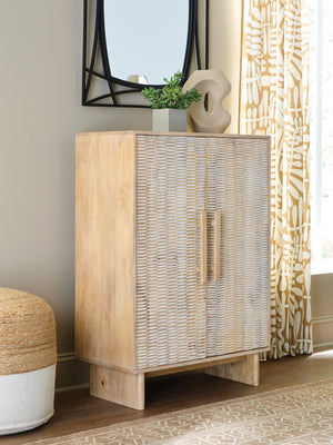 Dallinbury - Accent Cabinet - Natural / White Wash - Best Buy Furniture
