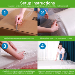 6 Inch Soft-Medium Firmness Pocket Spring Mattress - Twin Size