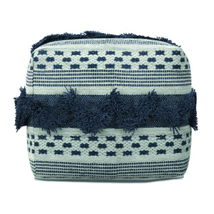 Bowden - Square Pouf Ottoman - Gray