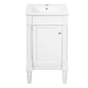 French Style Bathroom Cabinet With Sink, Adjustable Shelf