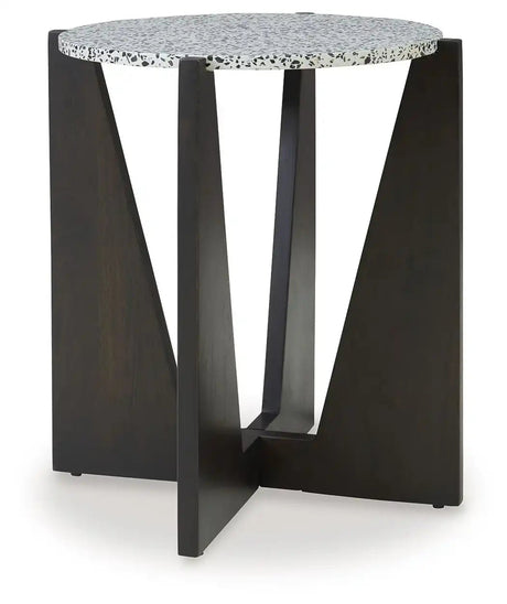 Tellrich - Accent Table - Black / White - Best Buy Furniture