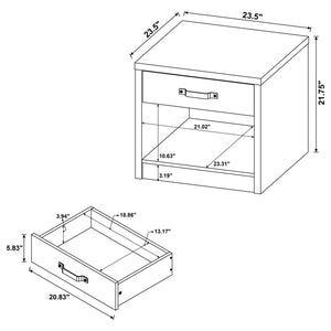 Nuberg - 2 Piece And End Table Set With Storage Drawers - Gray