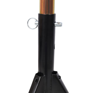 RV Adjustable Telescoping Stabilizer Jack Stand Supports Stabilizer, 16" To 30" (Set of 2) - Black