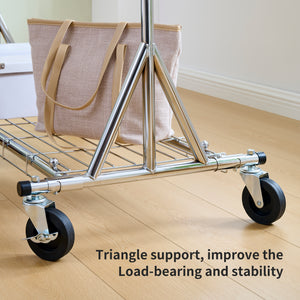 Heavy Duty Rolling Clothes Rack
