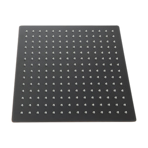 Luxury Rain Fixed Shower Head 12" Square Oil Rubbed Bronze Stainless Steel - Oil-Rubbed Bronze