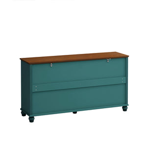Elegant 4 Door Cabinet With Tempered Glass Doors