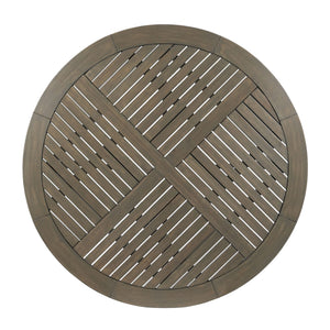 Hermosa - Outdoor Acacia Wood Table Circular Design