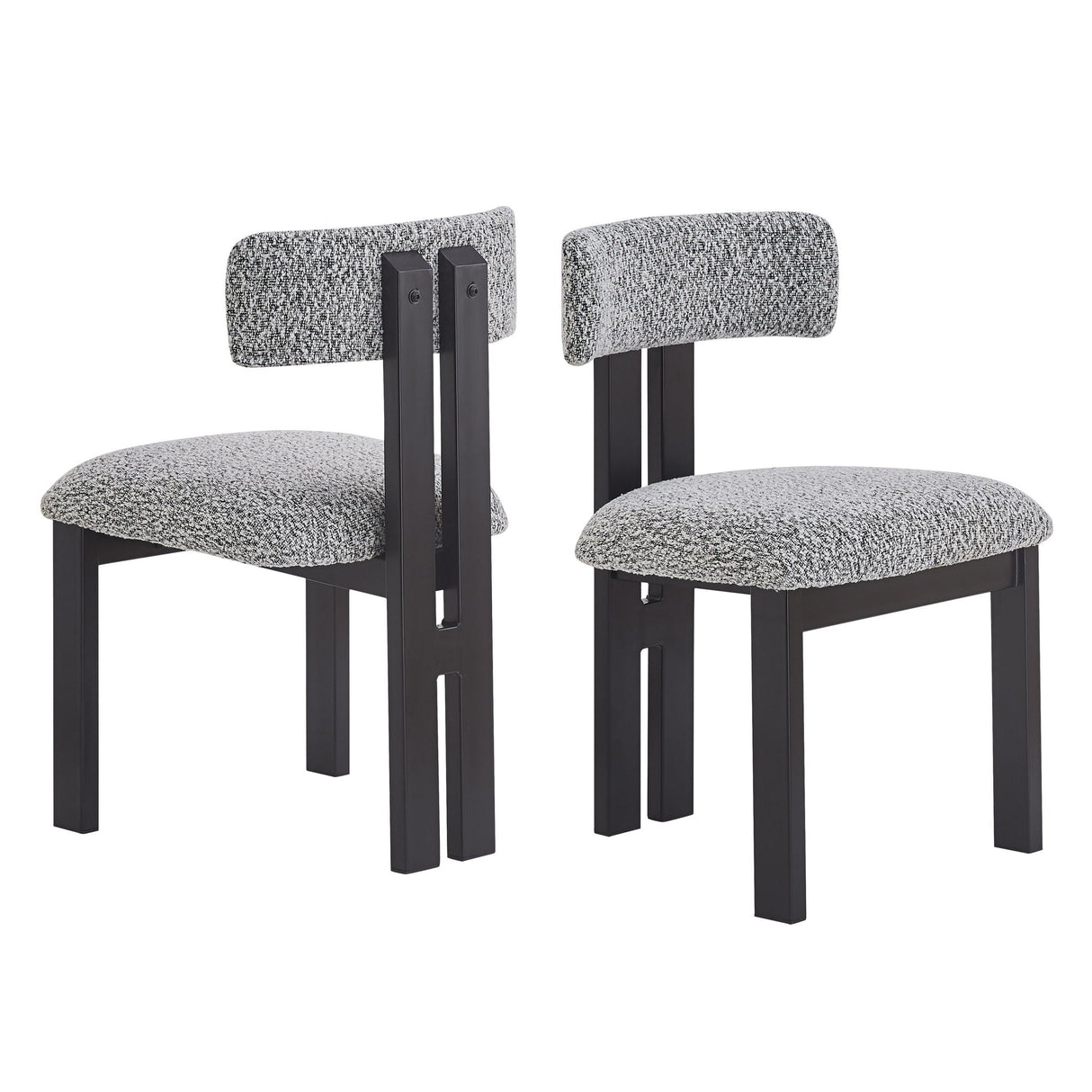 Modern Upholstered Armless Dining Chairs With Metal Legs - Best Buy Furniture