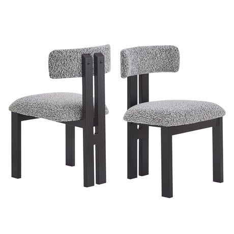 Modern Upholstered Armless Dining Chairs With Metal Legs - Best Buy Furniture