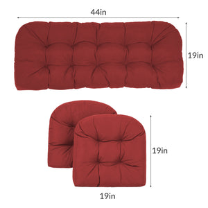 Wicker Chair Cushions Set of 3