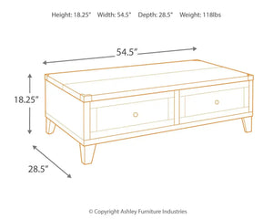 Todoe - Lift Top Cocktail Table - Dark Gray - Best Buy Furniture