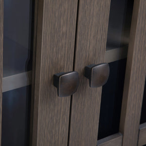 Bedford - Low Storage Media Cabinet - Farmhouse Gray