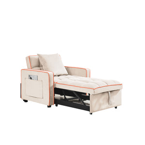 Modern 3 In 1 Sofa Bed Chair, Adjustable Recliner