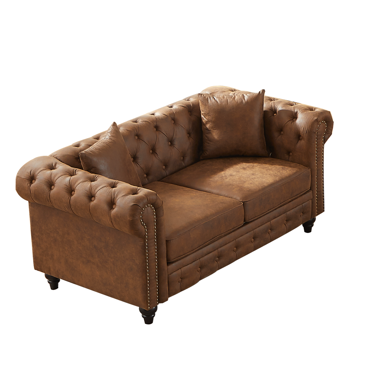 FX 63.5" Contemporary Design Chesterfield Sofa