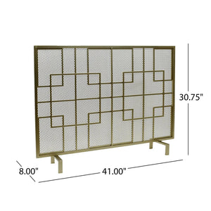 Dorothy - Modern Single Panel Iron Fire Screen - Best Buy Furniture