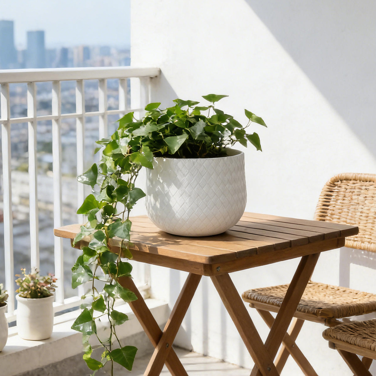 Assorted Sizes Magnesium Oxide Round Planter Set of 3