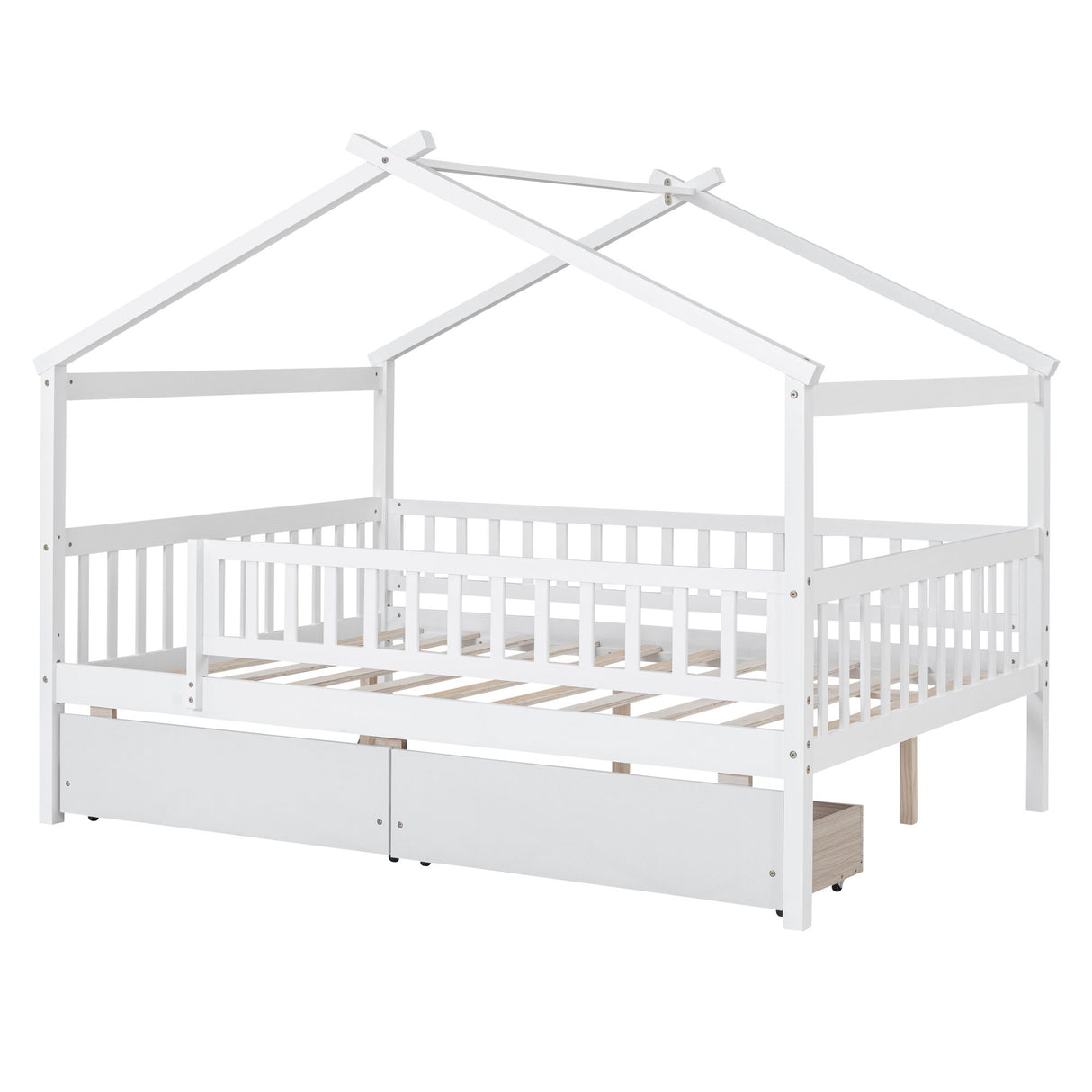 House Bed With 2 Drawers