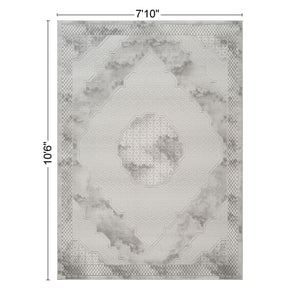 Geometrix - Medallion Rug With Geometric 3D Effect