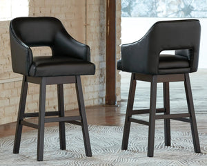 Tallenger - Upholstered Swivel Barstool (Set of 2) - Best Buy Furniture