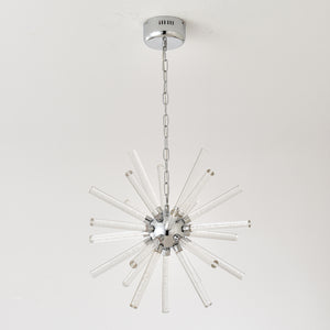 24-Light Bubble Pillar Chandelier