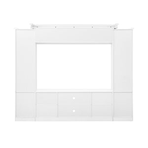 All-In-One TV Stand With Bookcase For TVs Up To 65"