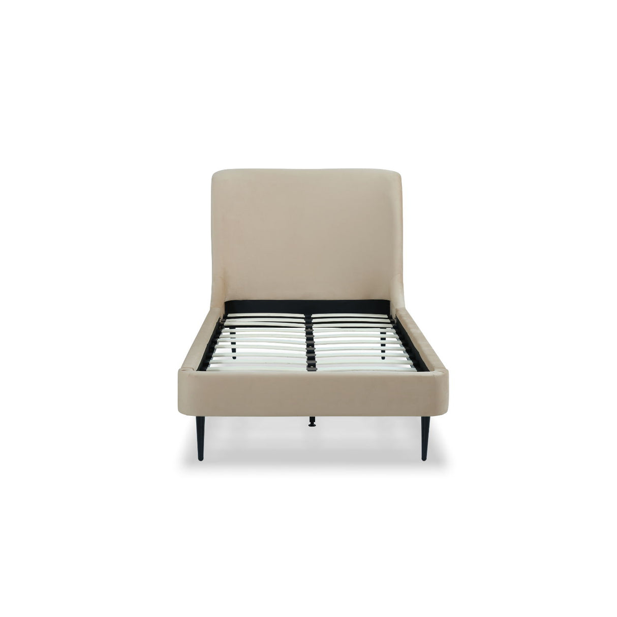 Heather - Upholstered Bed With Curved Headboard