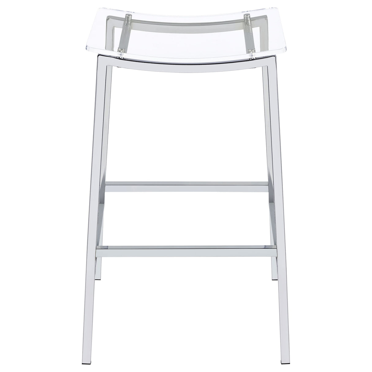 Staten - Backless Bar Stool (Set of 2) - Chrome