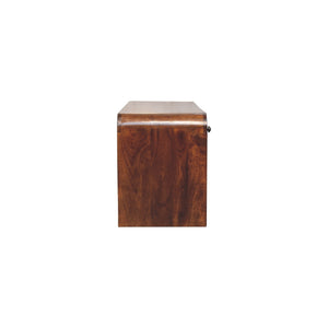 Solid Wood Aspen Slim Media Unit, 3-Drawers, Open Slot