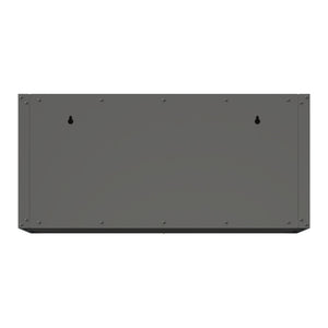 Heavy Duty, Metal Wall Mounted Tool Storage Cabinet Steel Metal Garage Storage Cabinet - Black / Gray
