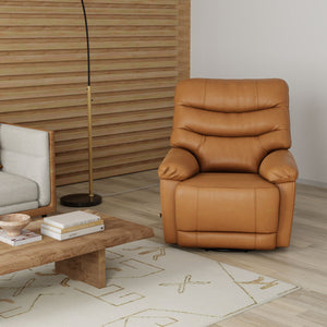 Oslo Antelope - Swivel Glider Recliner With Manual Footrest