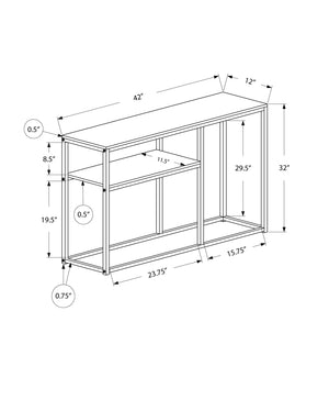 Accent Console Table For Entryway, Contemporary & Convenient Design - Gray - Best Buy Furniture